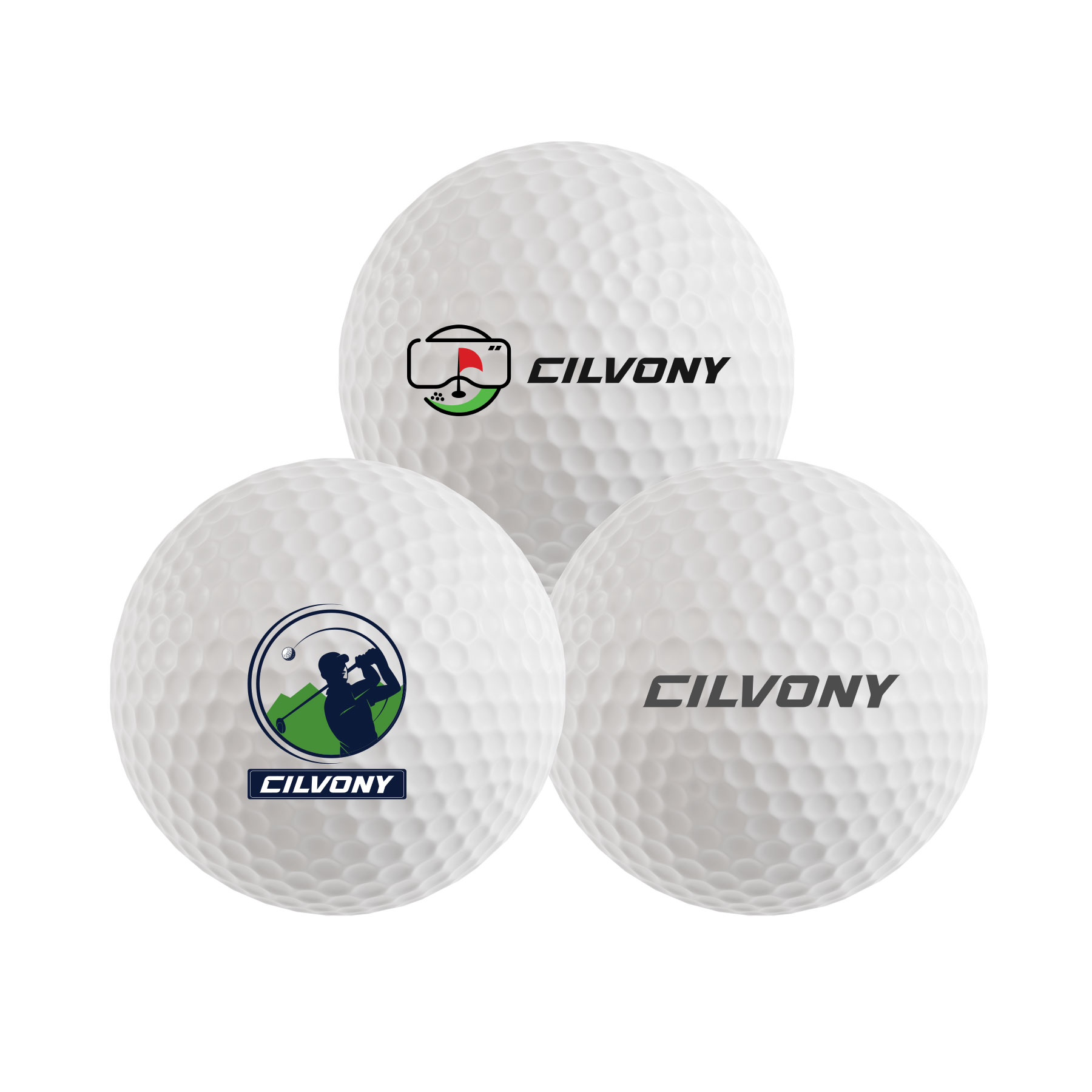3-Pack High-grade Golf Practice Ball Set 7