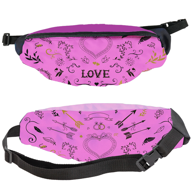 Wide Full Color Front And Back Fanny Pack 15