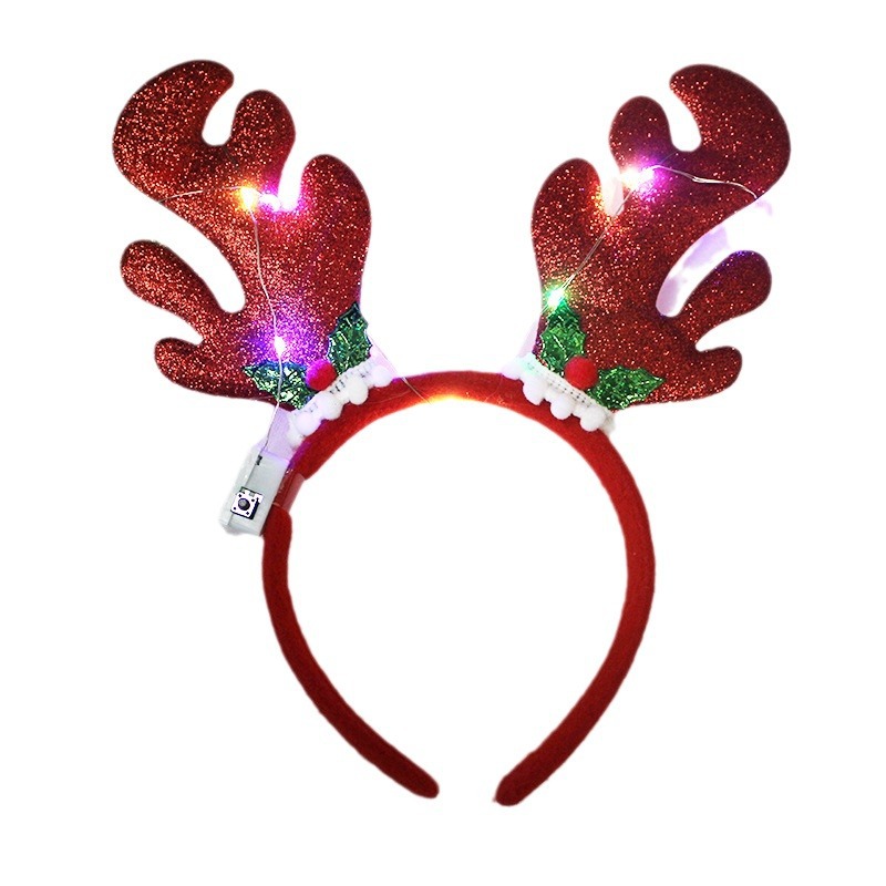 LED Christmas Antler Headband 3