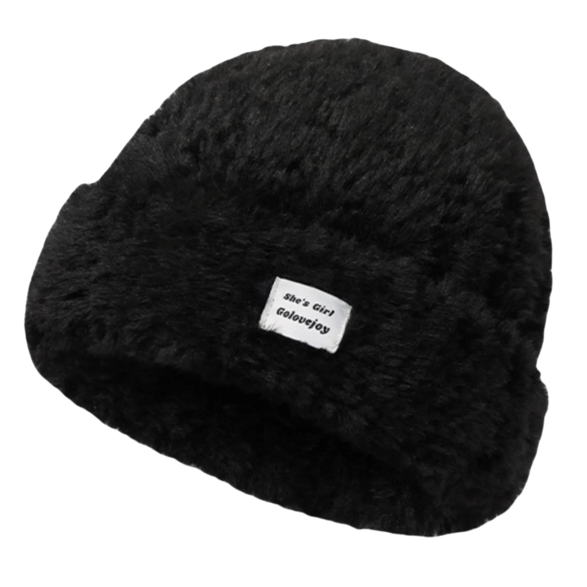 Ladies Imitation Rabbit Fur Knit Hat 5
