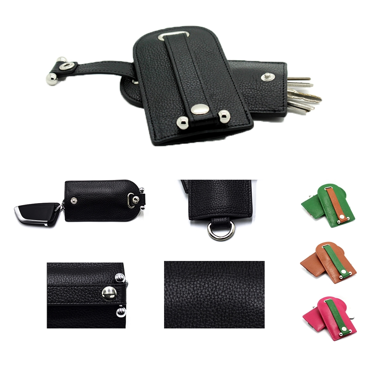 Genuine Leather Car Faraday Bag For Key Fob 1