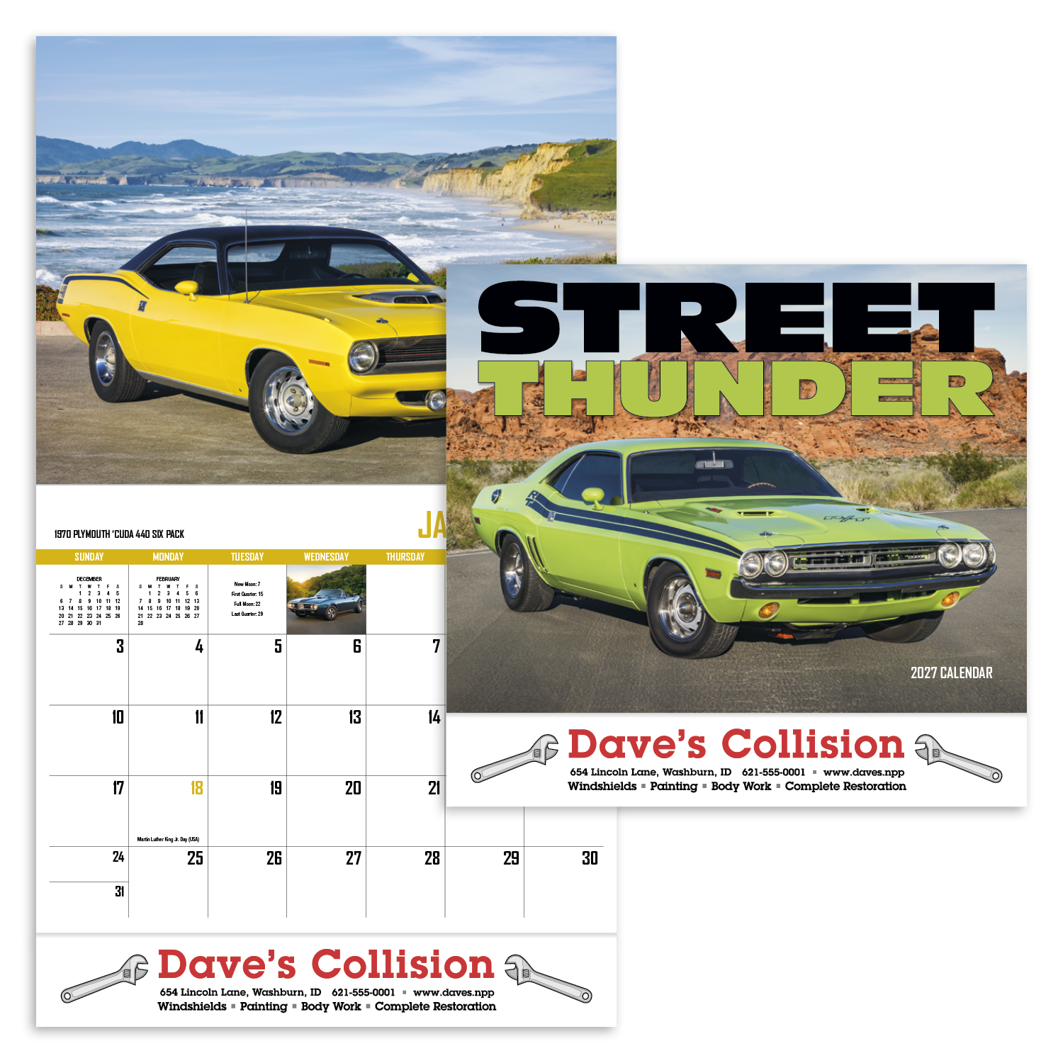 HotLine® Products Street Thunder Appointment Calendar - Stapled 28