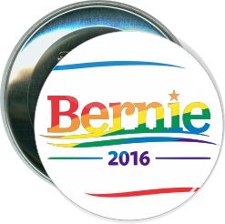 Sanders, Rainbow Bernie, Political Button