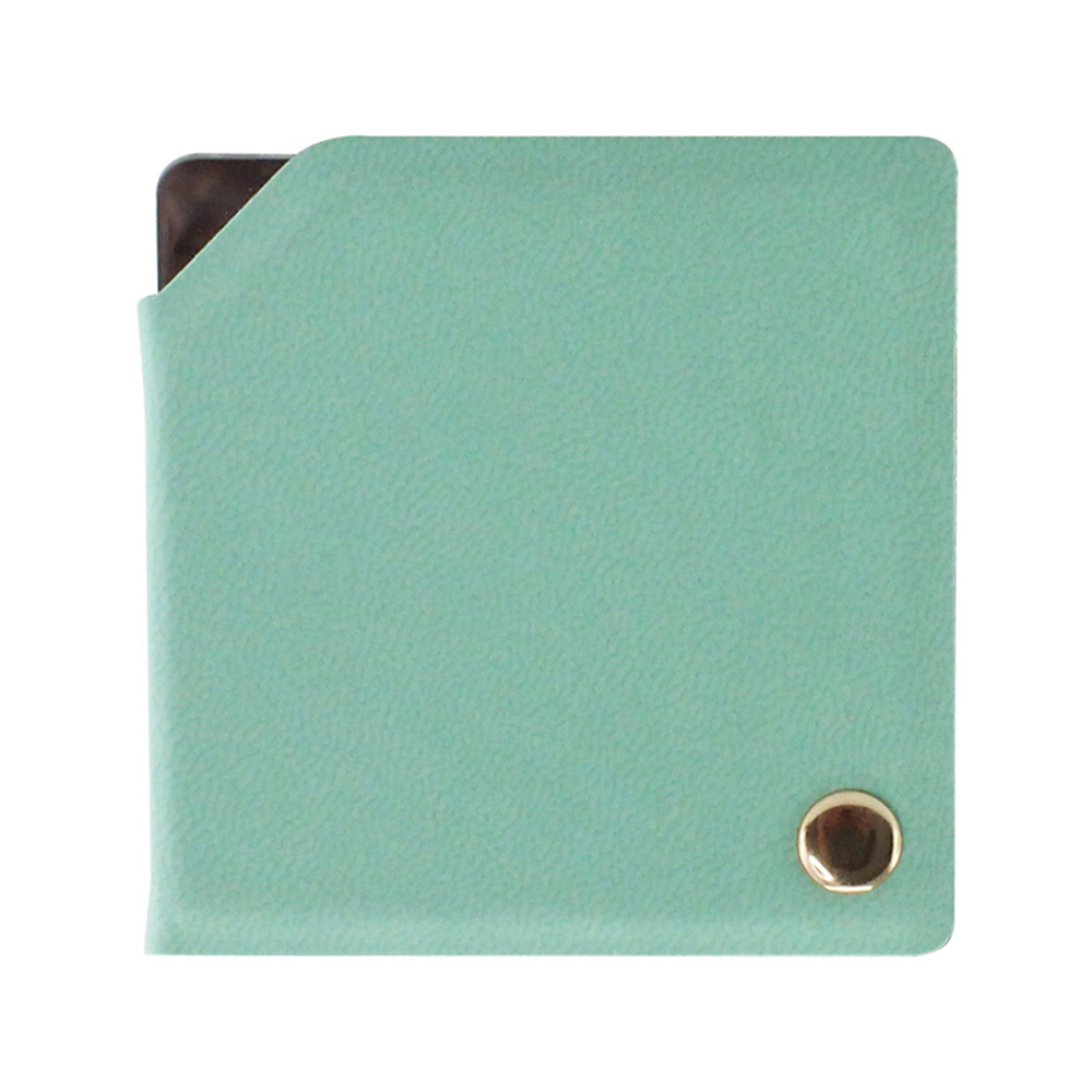 Portable stainless steel rotatable square makeup mirror 9