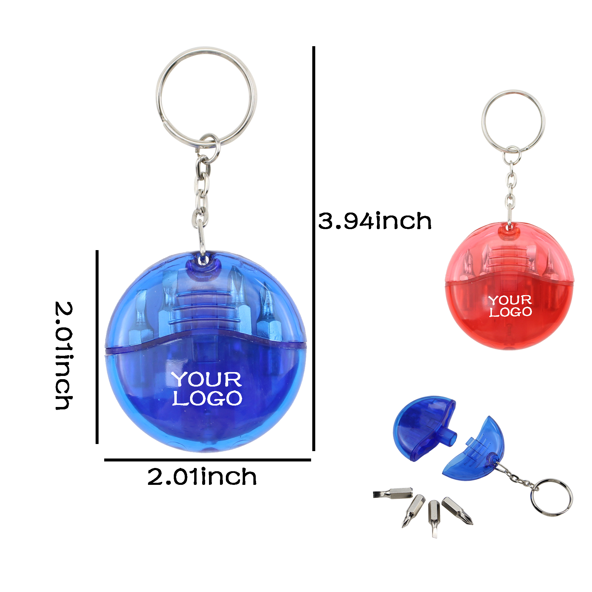 MOQ 20 PCS Compact Screwdriver Keychain 2
