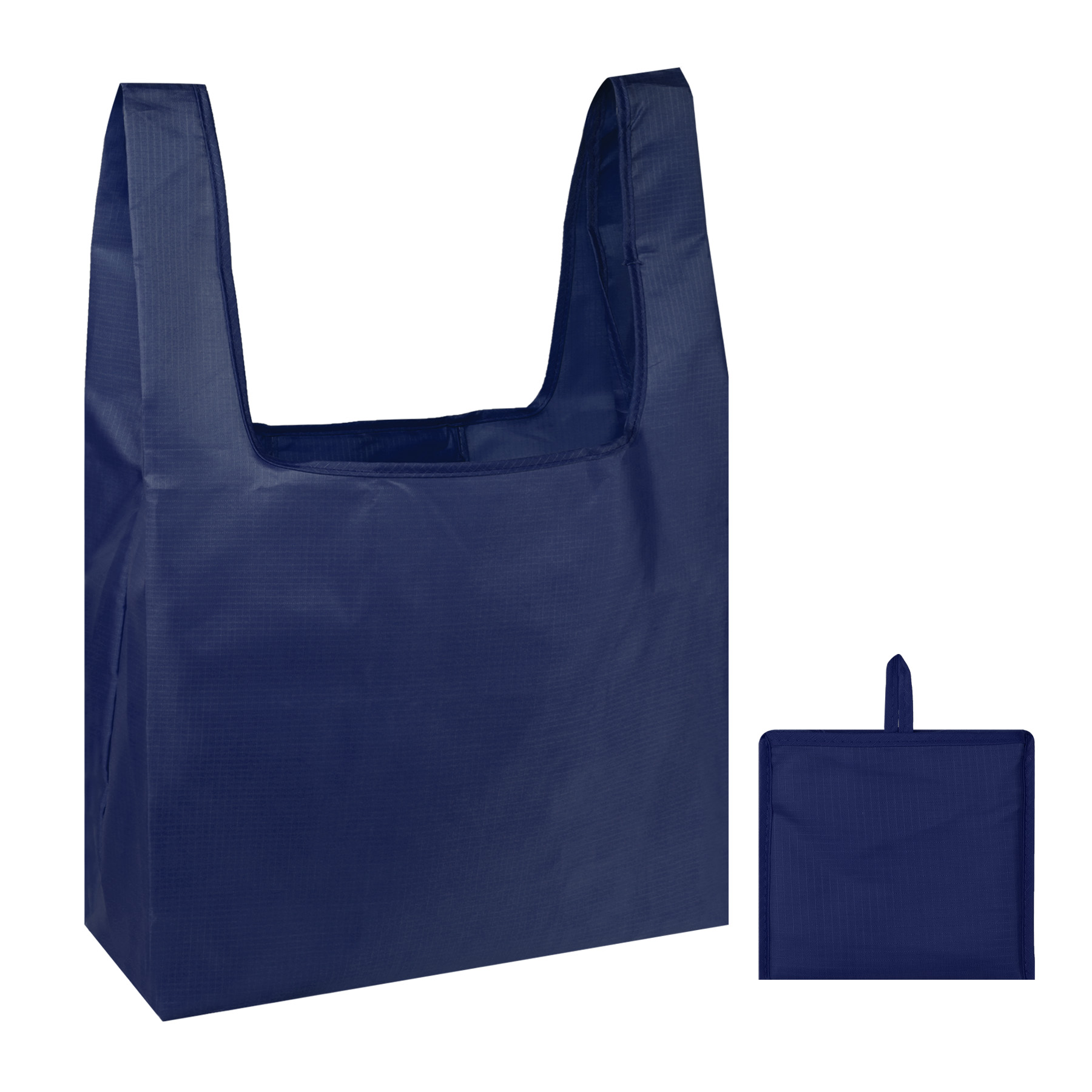 Foldable Shopping Grocery Tote Bag W/Inner Pouch, custom tote bag with logo imprint 7