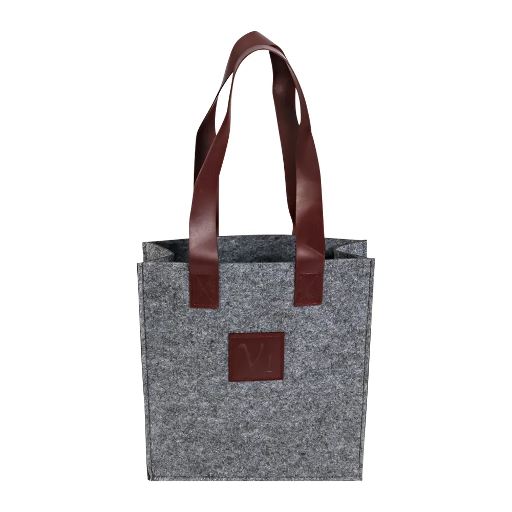 3-Bottle Felt Wine Tote 4