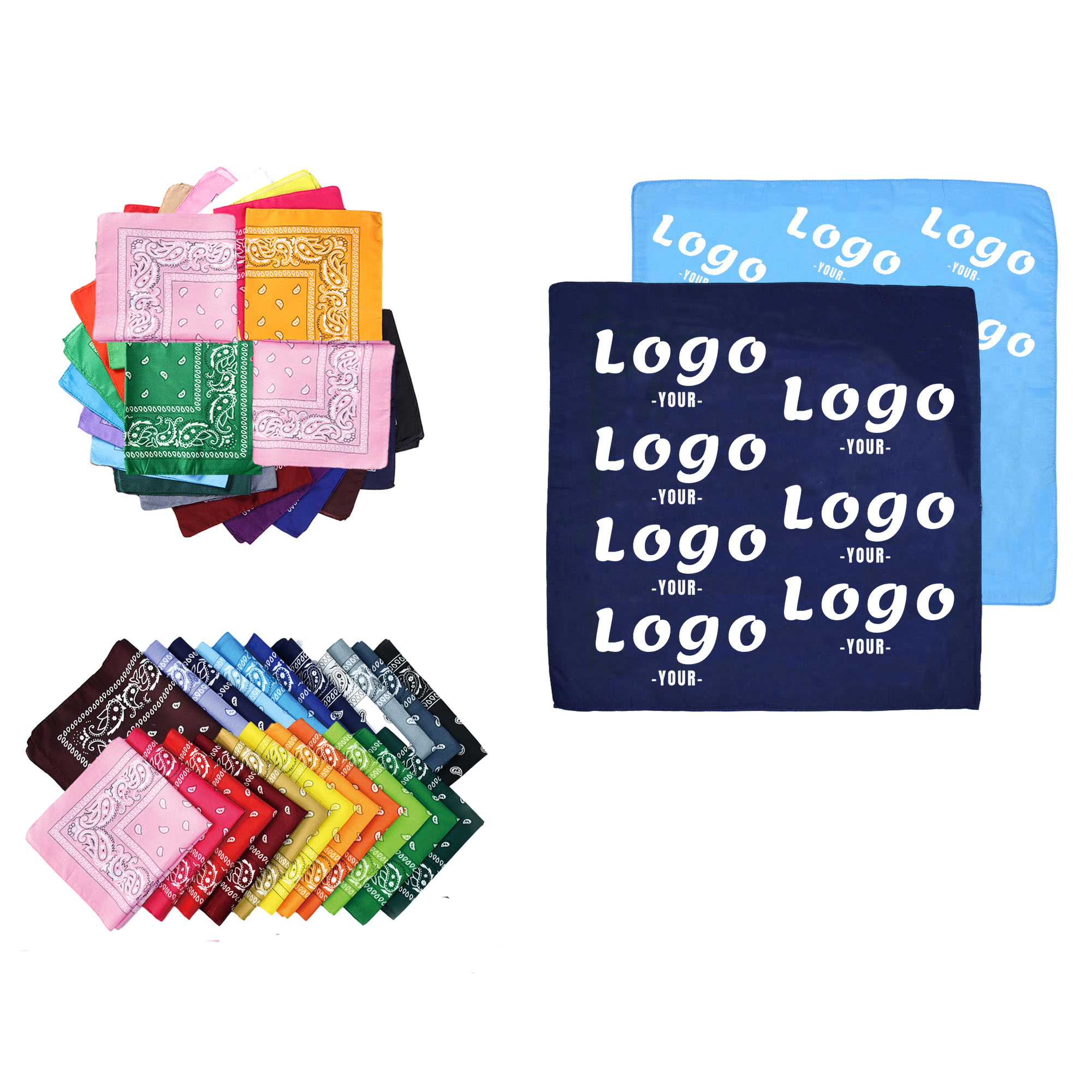 Multi-Purpose Customized Polyester Square Towel 2