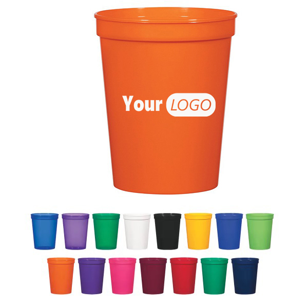 12 Oz Reusable Plastic Stadium Cups 11