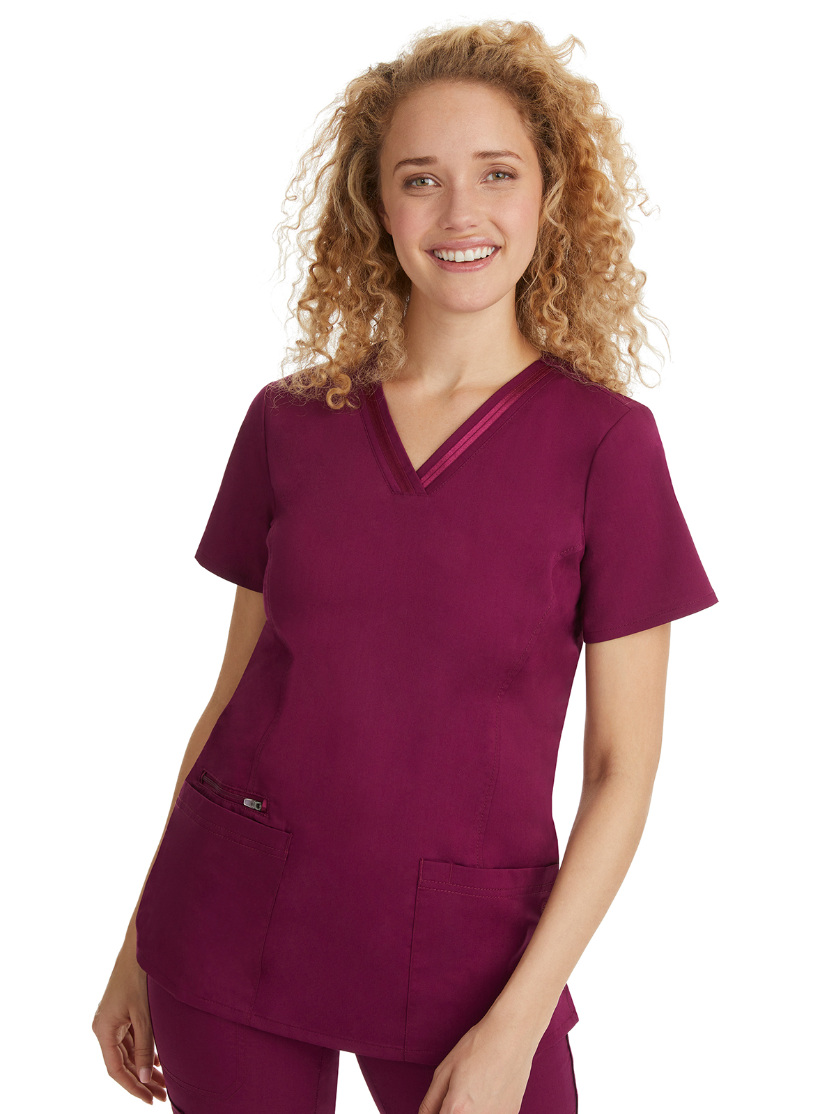 Healing Hands - HH Purple Label - Women's 3-Pocket Jasmin Ribbon Trim Top 18