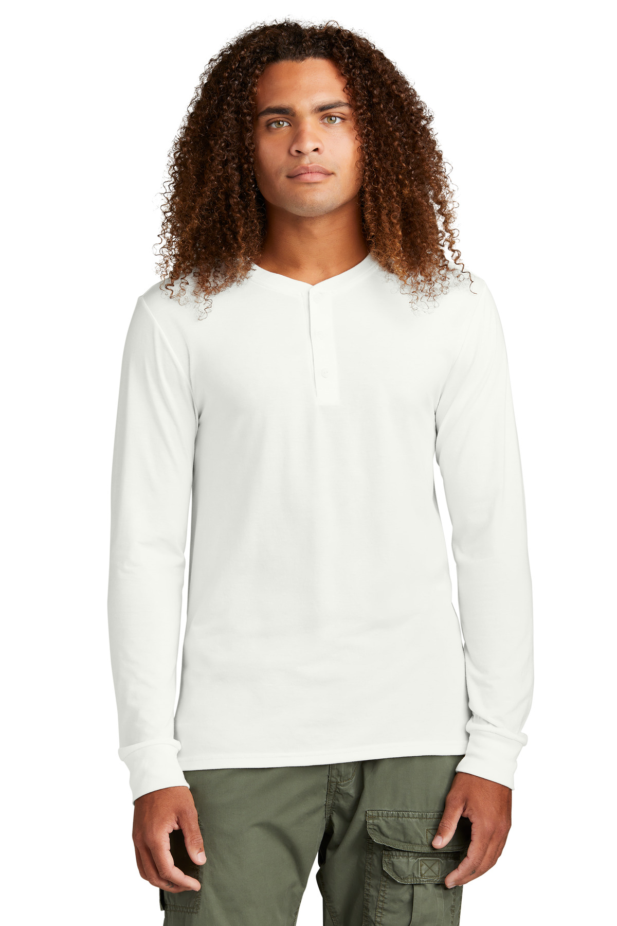 District Perfect Tri Long Sleeve Henley DT145 9