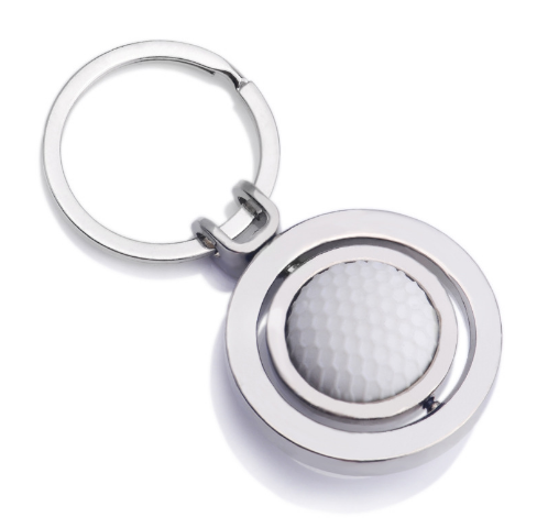 Metal Keychain with Rotate Ball 3