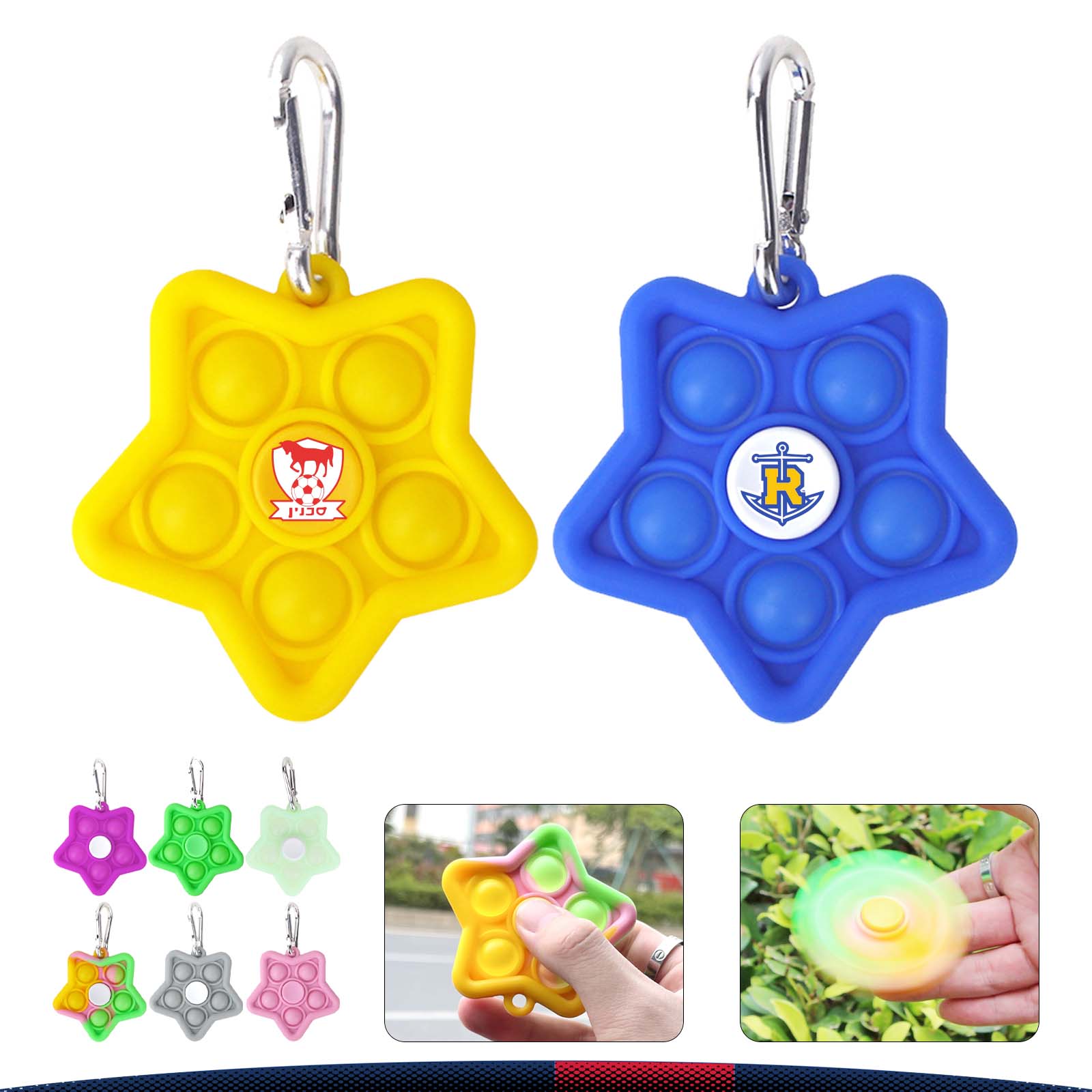 Bowen Push Bubble Fidget Spinner 4