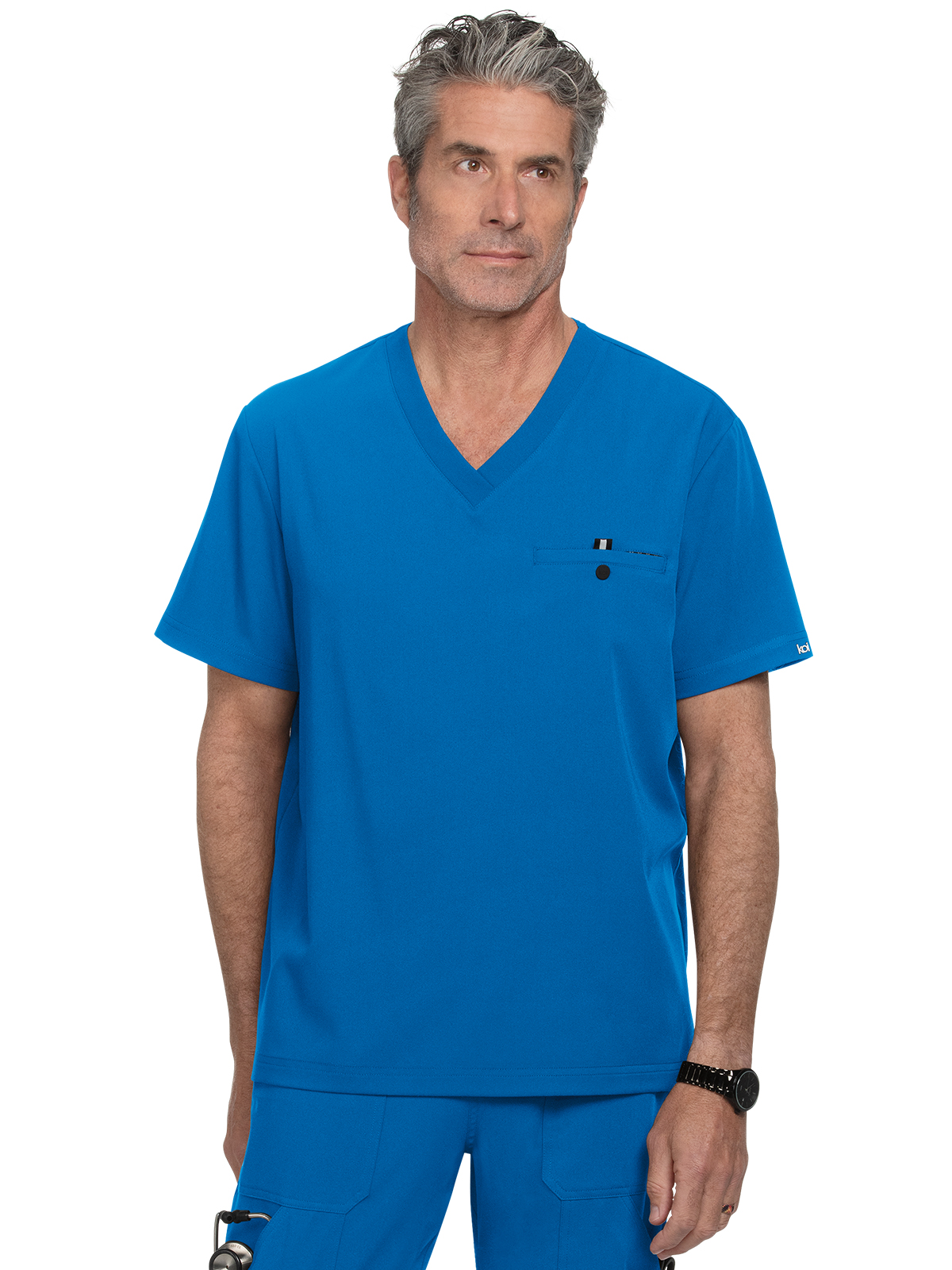 koi - Next Gen - Men's One-Pocket V-Neck Tuck-In On Call Top