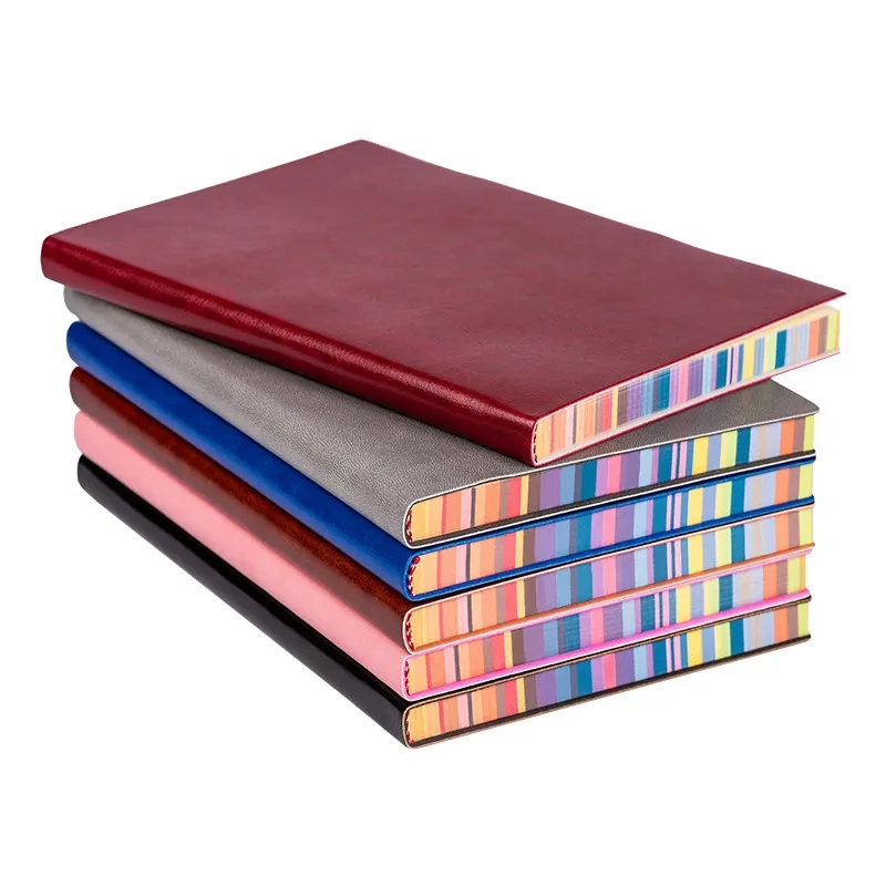 2025 A5 Soft Face Thickened Rainbow Edge Notebook 2