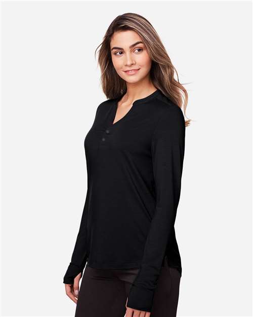 Women's JAQ Stretch Performance V-Neck Snap Pullover - NE400W 18