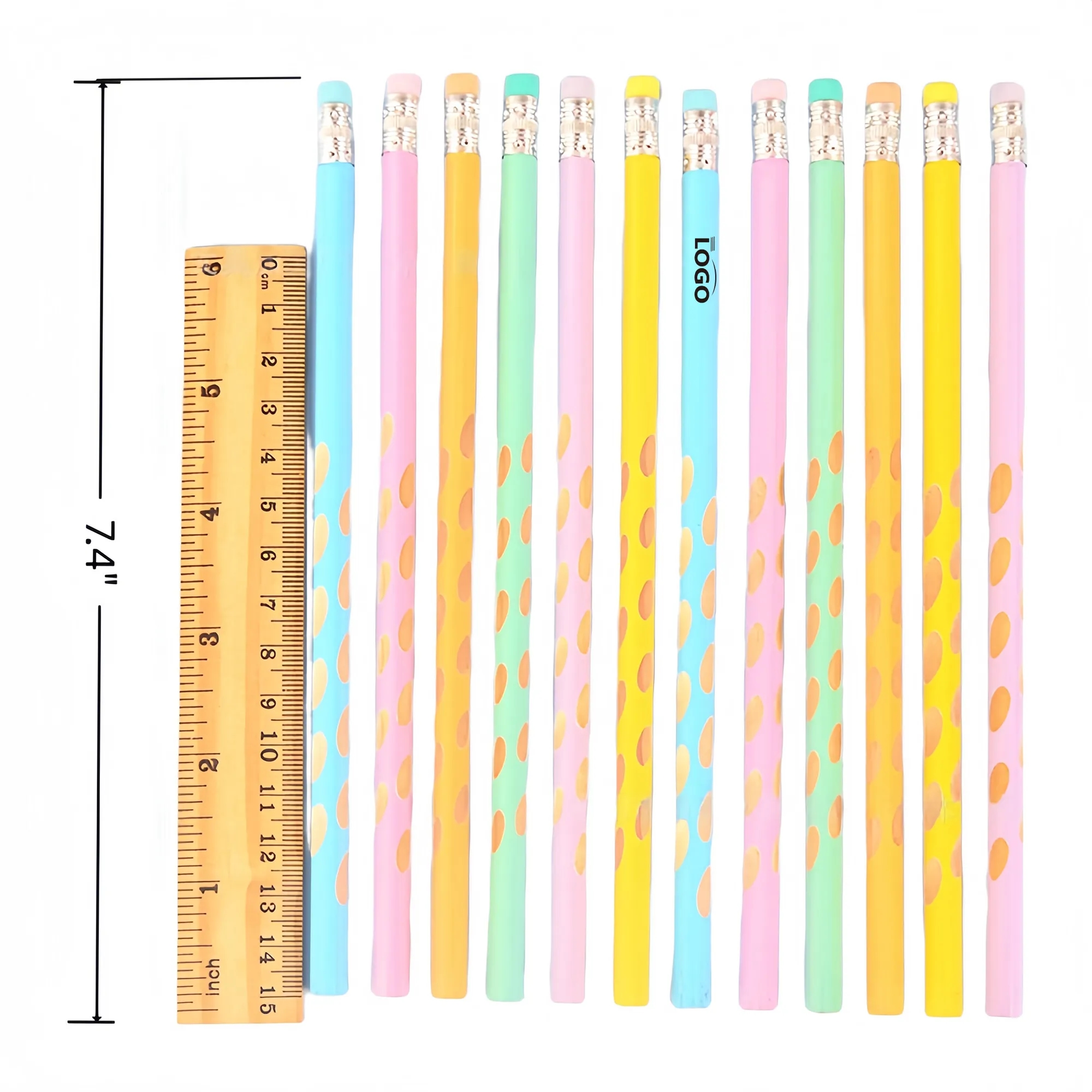 Triangular Dot Grip HB Pencil For Office And School Use 2