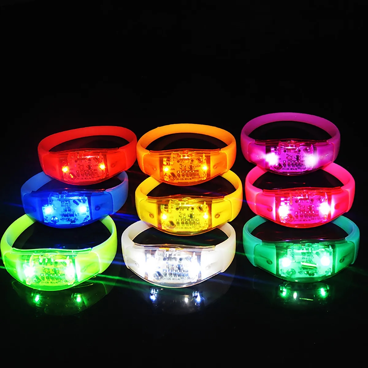 Promotional Sound Activated Bracelets Bangle LED Wristbands 2