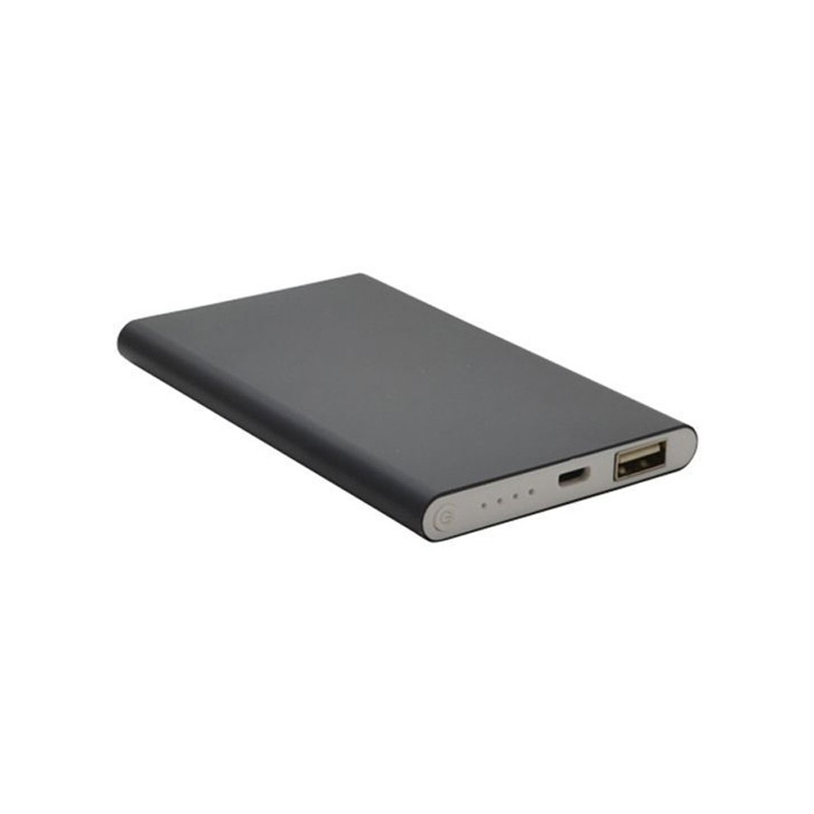 Sleek 4000mAh Power Bank W/Metal Case Wrap 1