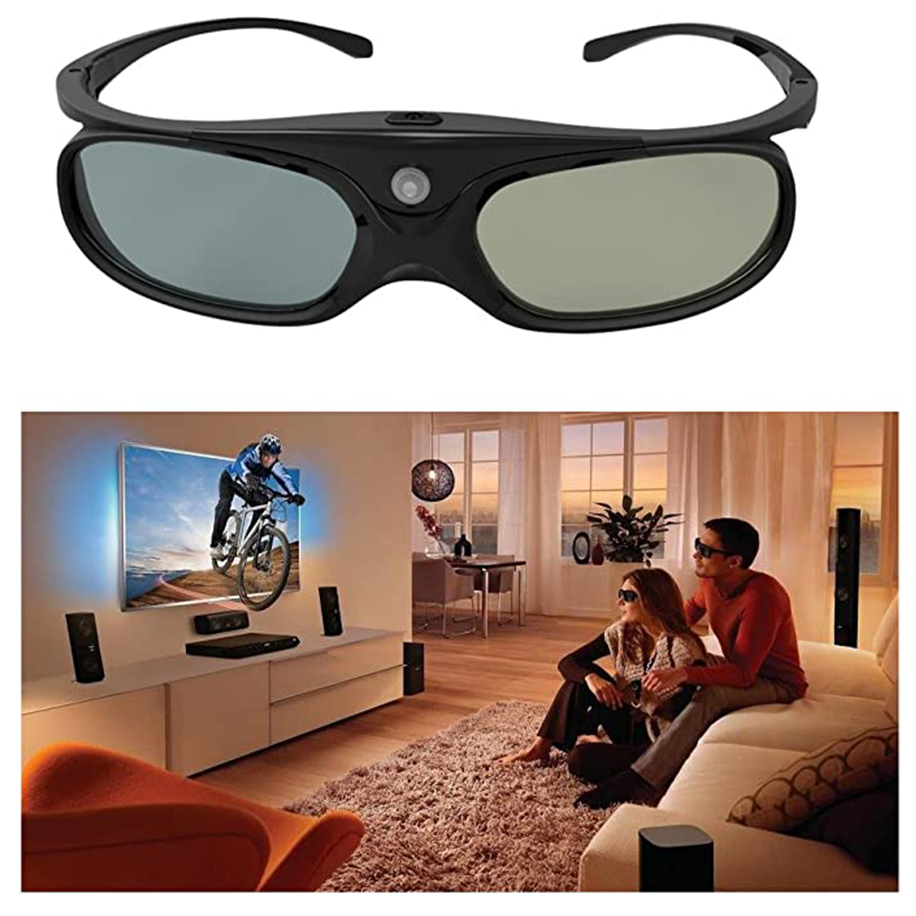 Rechargeable Shutter 3D Glasses 2