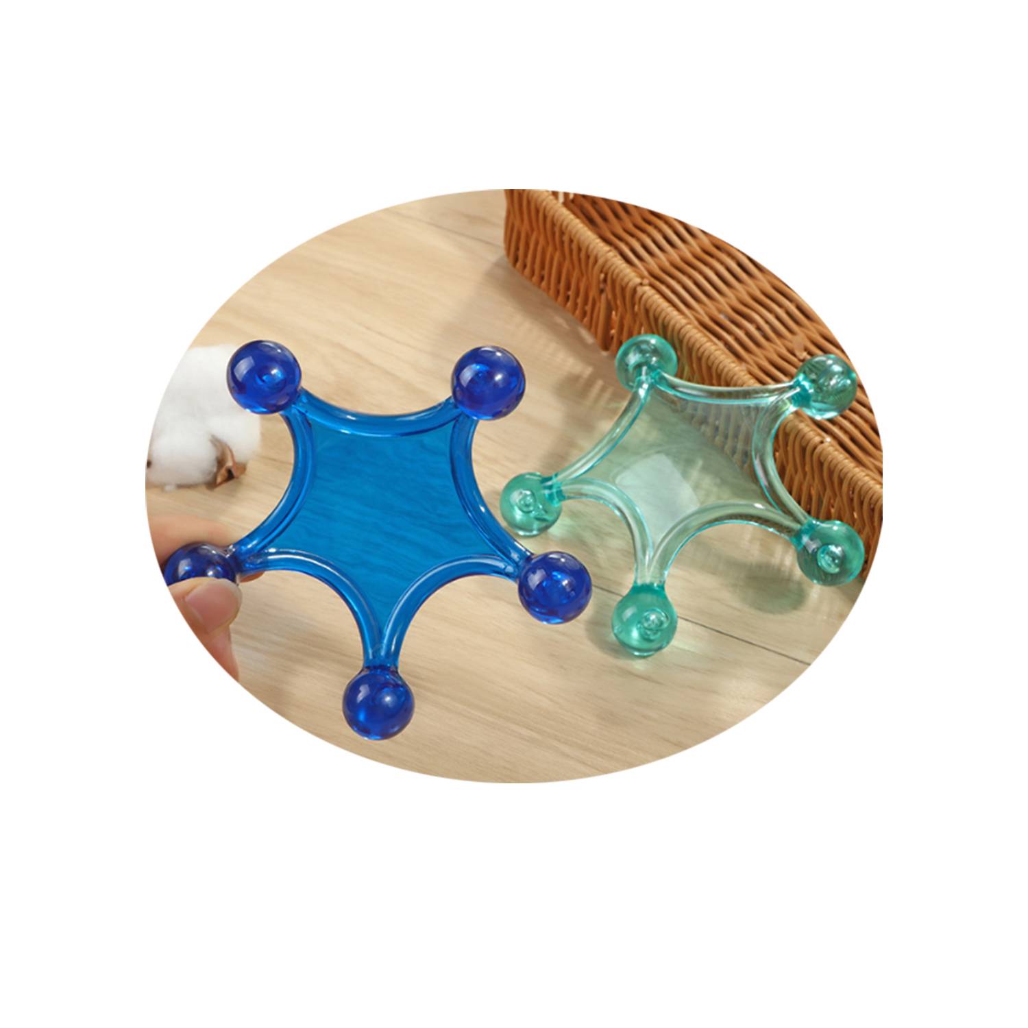 Customized all colors Star Shape Massager 3
