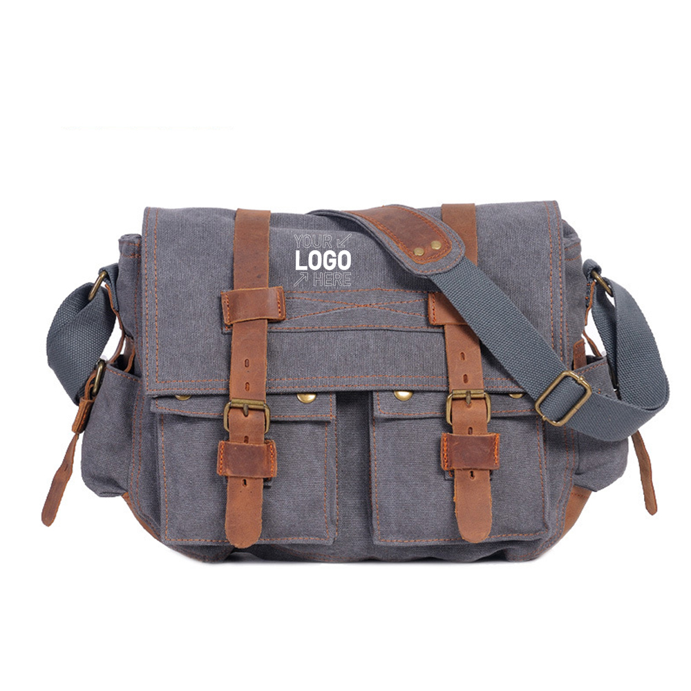Crazy Horse Leather Canvas Bag 3