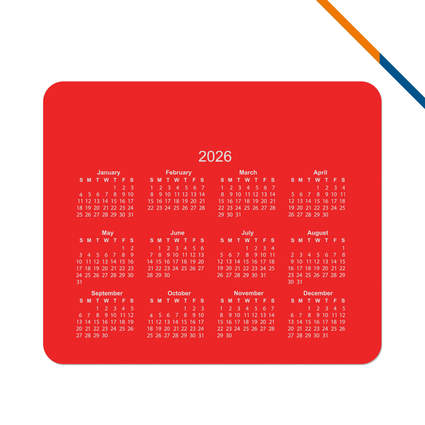 Nular Calendar Mouse Pad 8