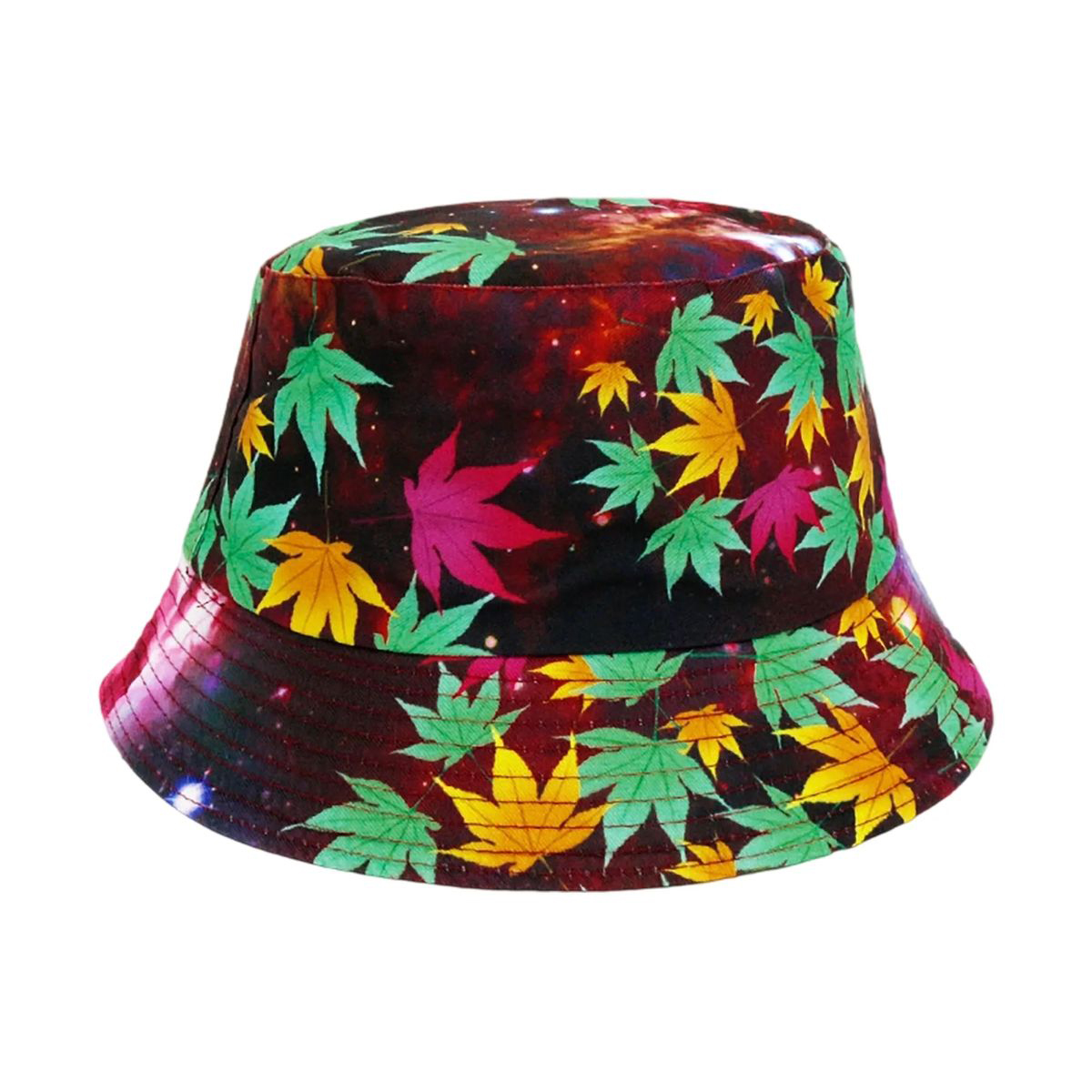 Plastic Tie Dye Hat with Foldable Double Sided Design 44