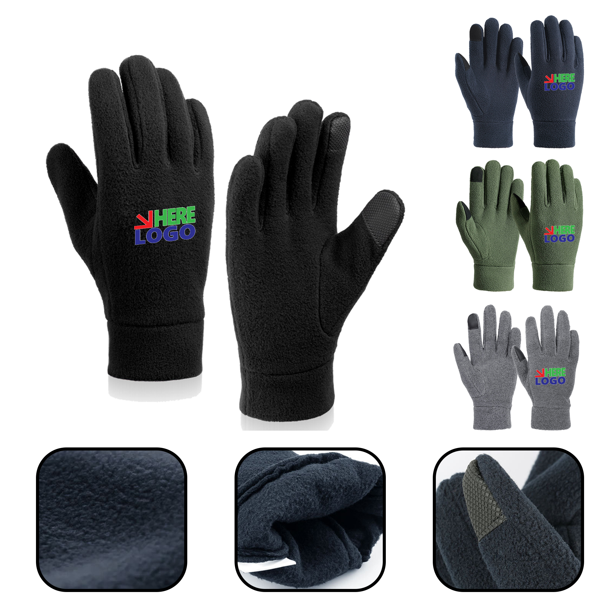 MOQ 20 PCS Custom Touchscreen Gloves 2