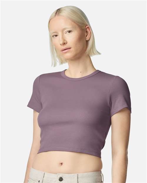 Women's Baby Rib Cropped Tee - BR210 2