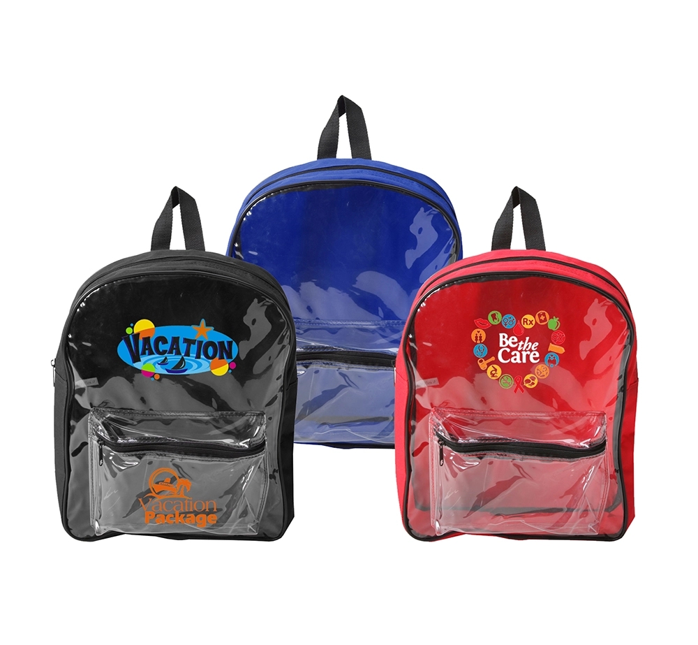 Clear Front PVC Backpack