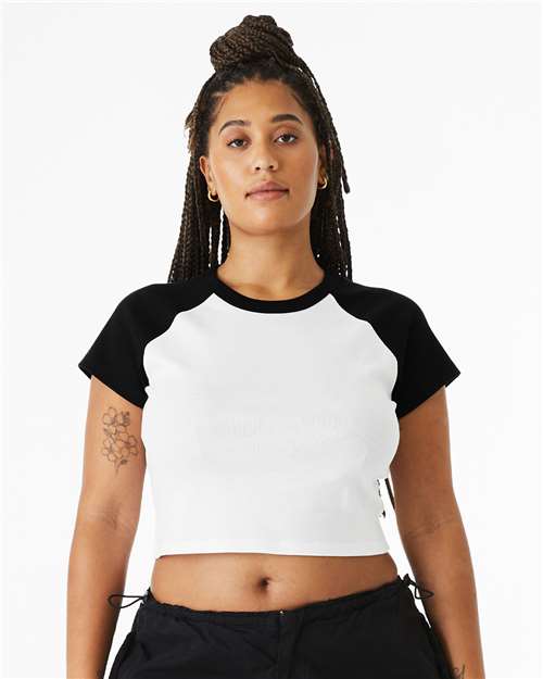 Women's Micro Rib Raglan Baby Tee - 1201 1