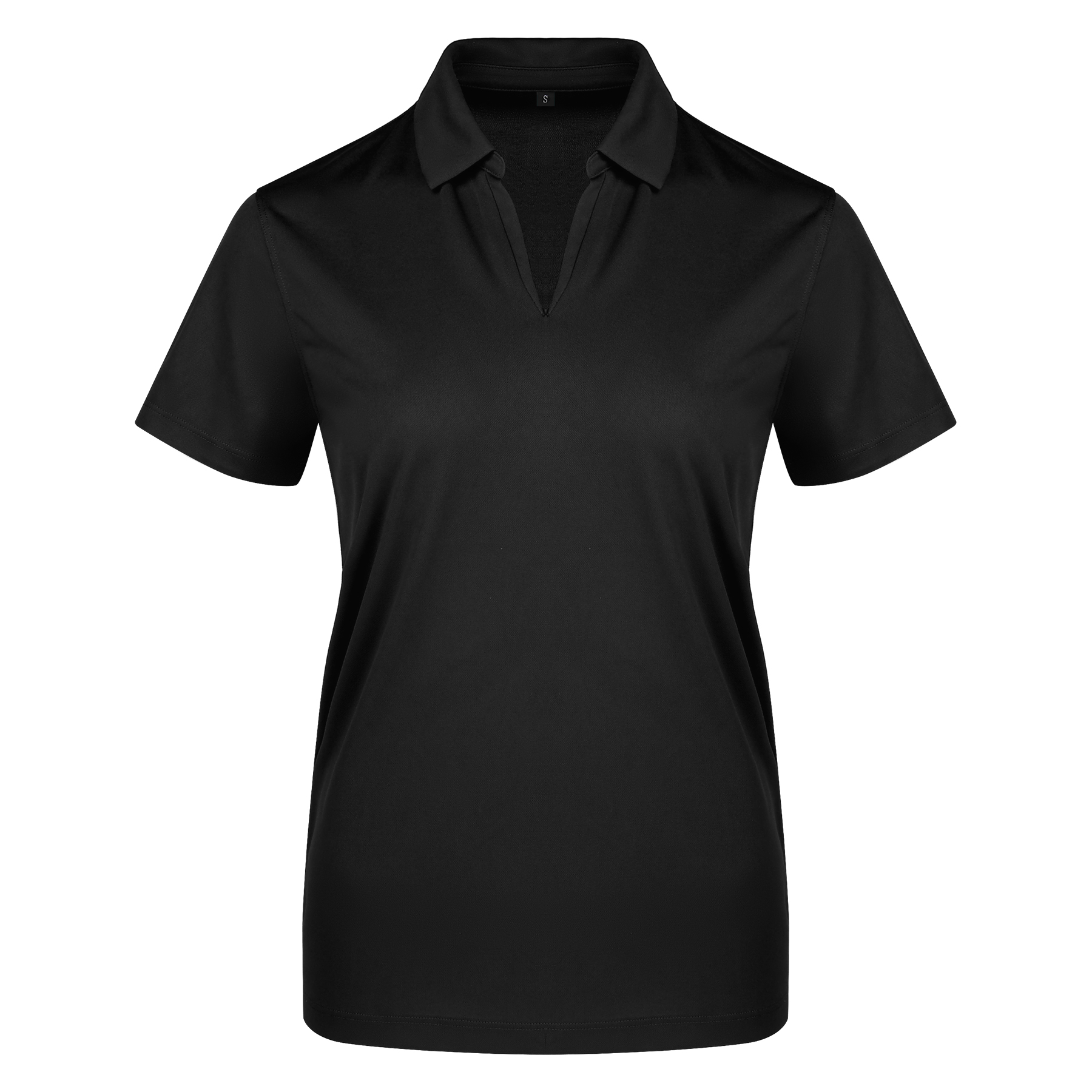 Ladies Micro Pique Ribbed Collar Polo Shirt 5