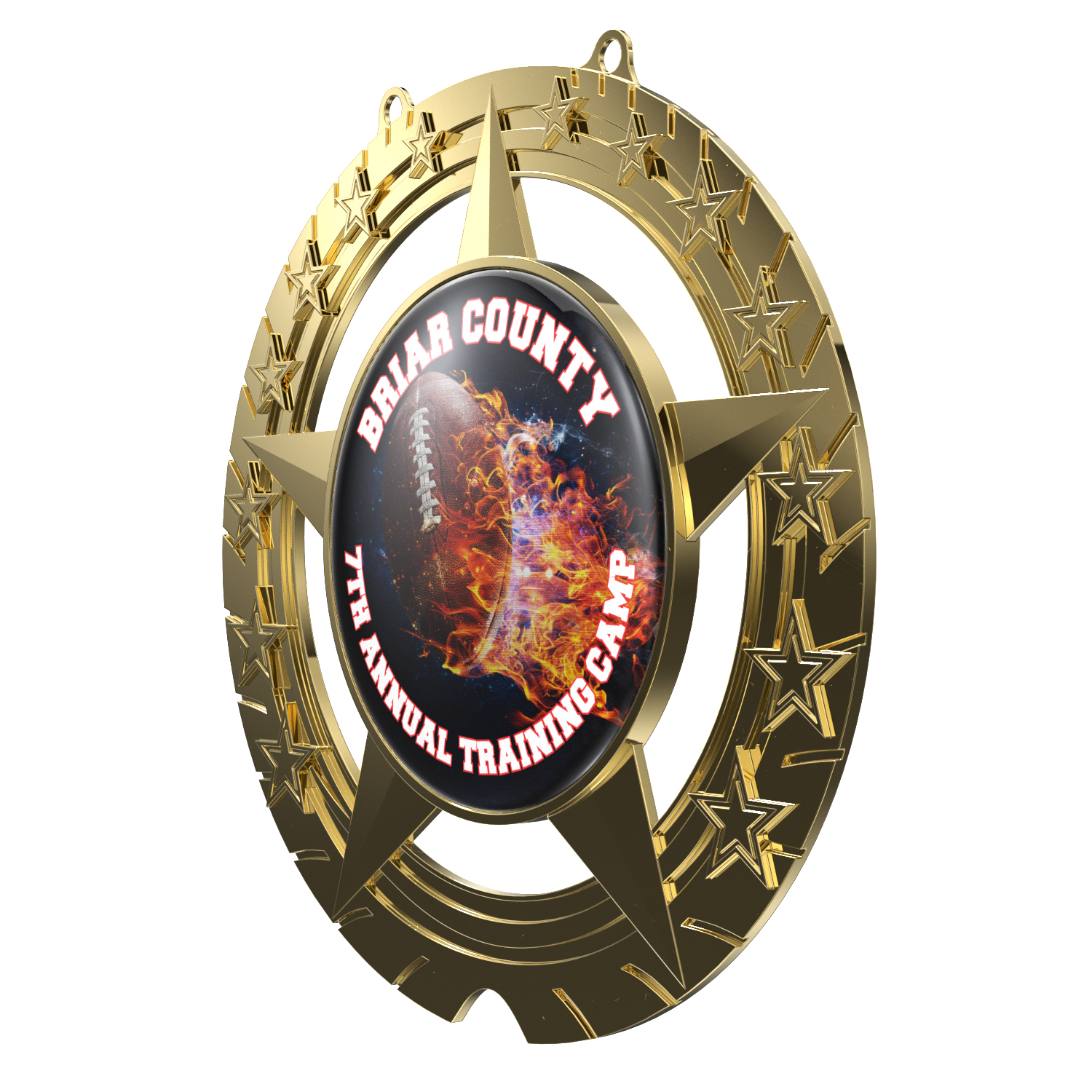 Express Vibraprint® Super Star Champ Chain Medal w/ Plastic Chain 5