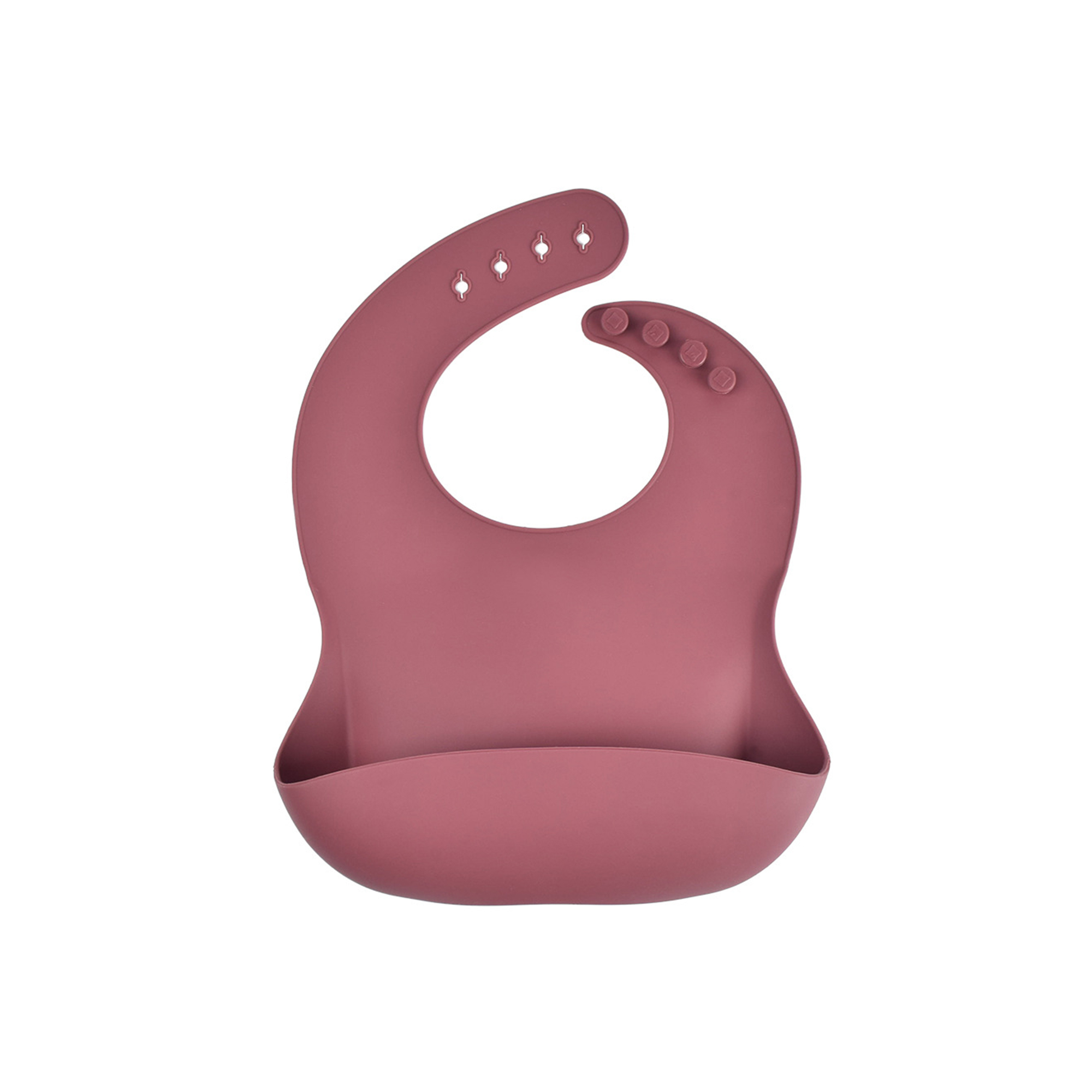Soft Food Grade Silicone Baby Bib Adjustable 15