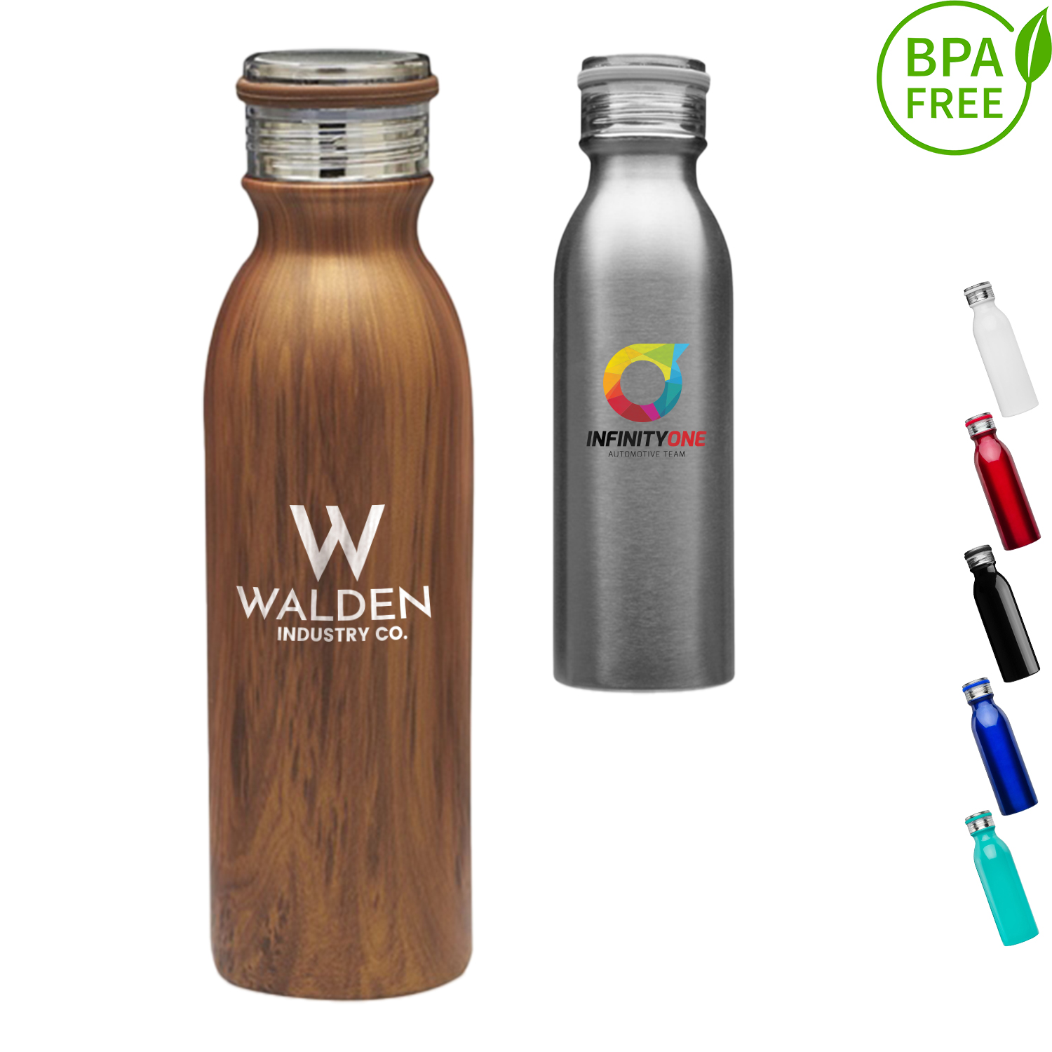 20 oz. BPA free Stainless Steel Sports Bottle w/ carry loop 4