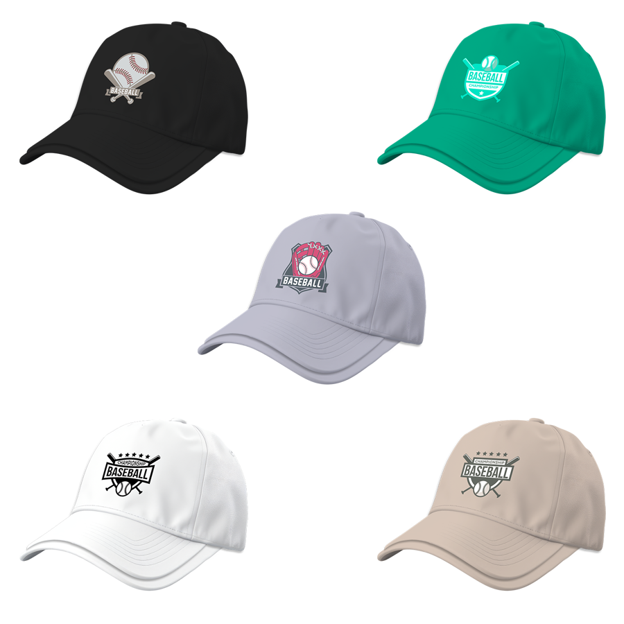 Premium Stock Cotton 6-Panel Layered Visor Unstructured Cap 6