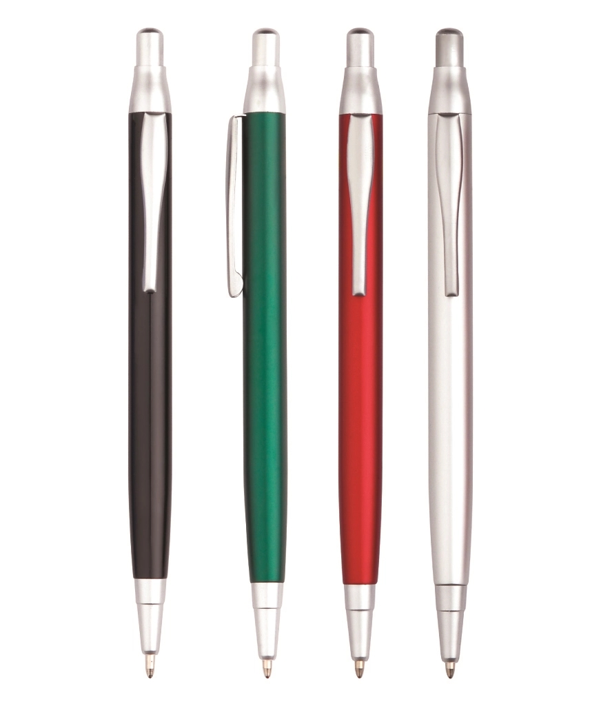 Aluminum click ballpoint pen 1