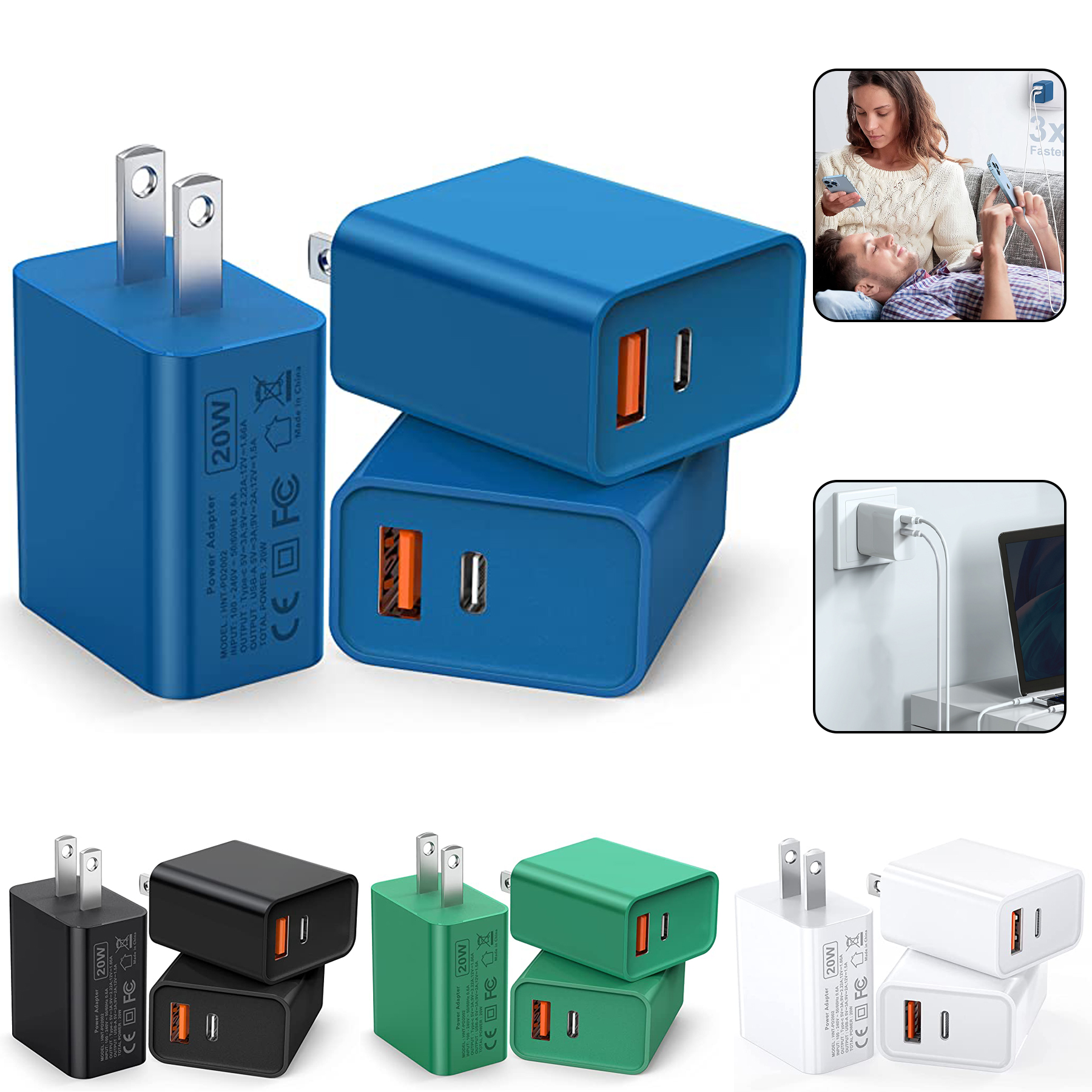 Multiport Power Adapter Charging Head 1