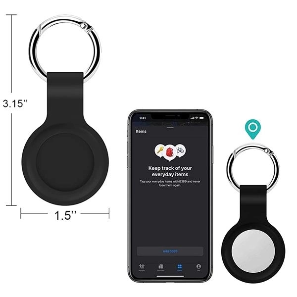 Airtags Cover / Round Case with Keyring 1