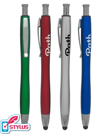 Union Printed "Bulbous" Stylus Clicker Pen 1