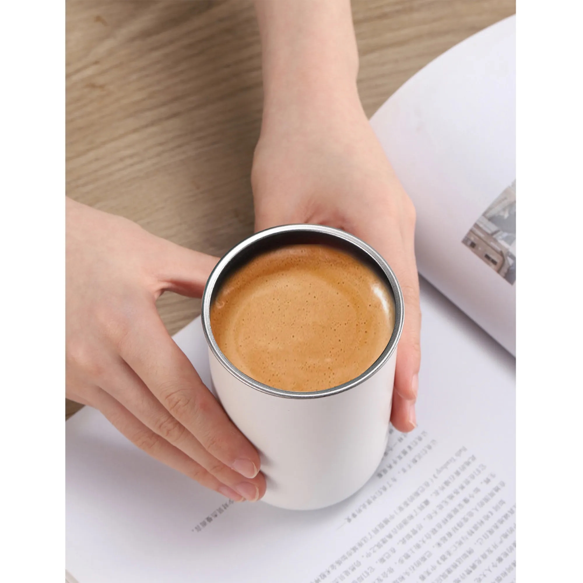 10 oz Mini Dual-Layer Coffee & Straw Cup 17