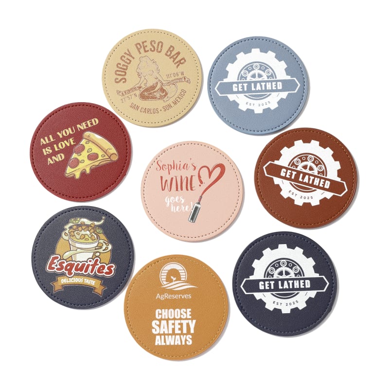 Custom Leather Coasters 13