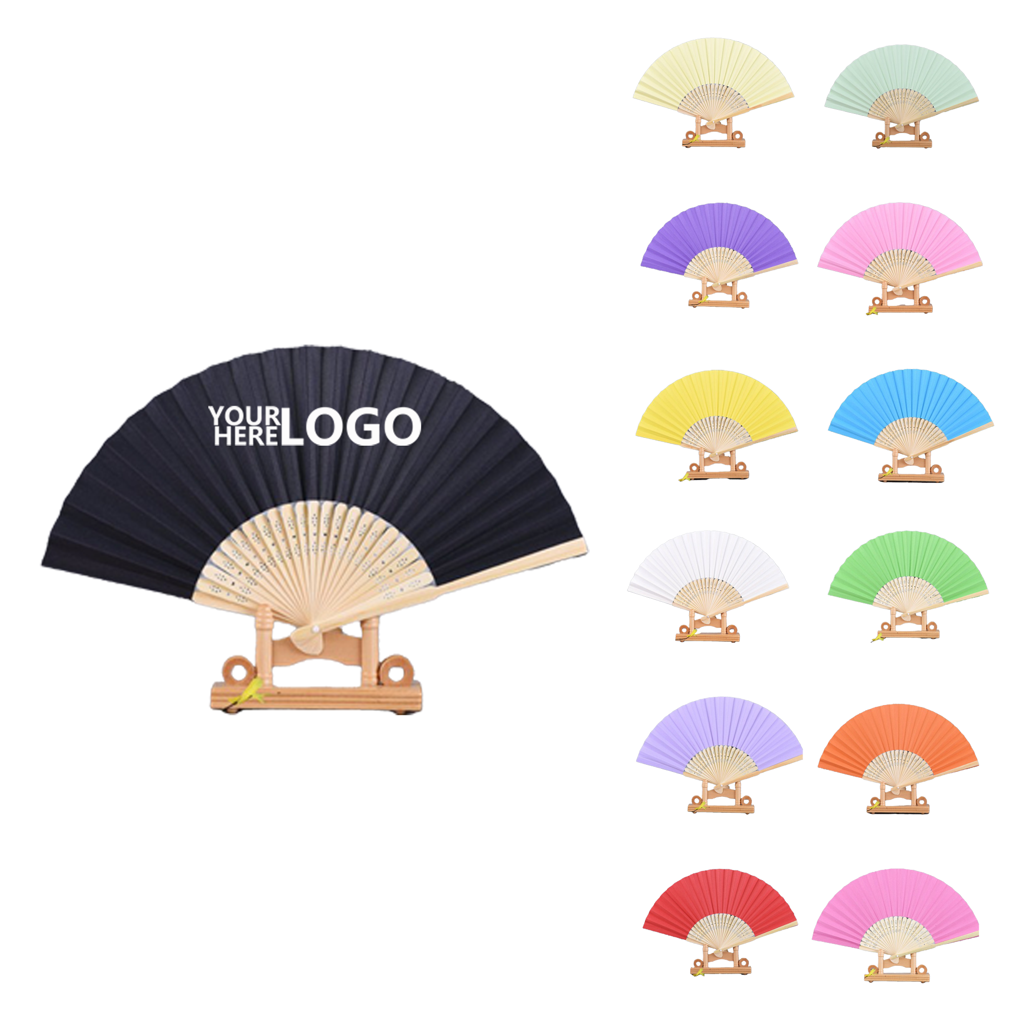 Elegant Bamboo Hand Fan 2
