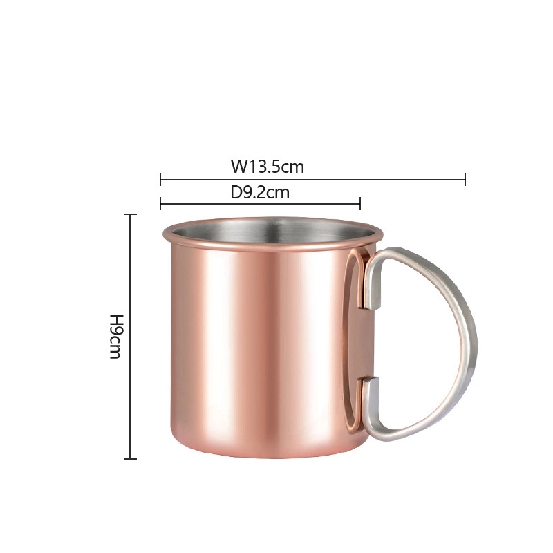 Custom 16 oz Stainless Steel Big Grip Beer Mug 7