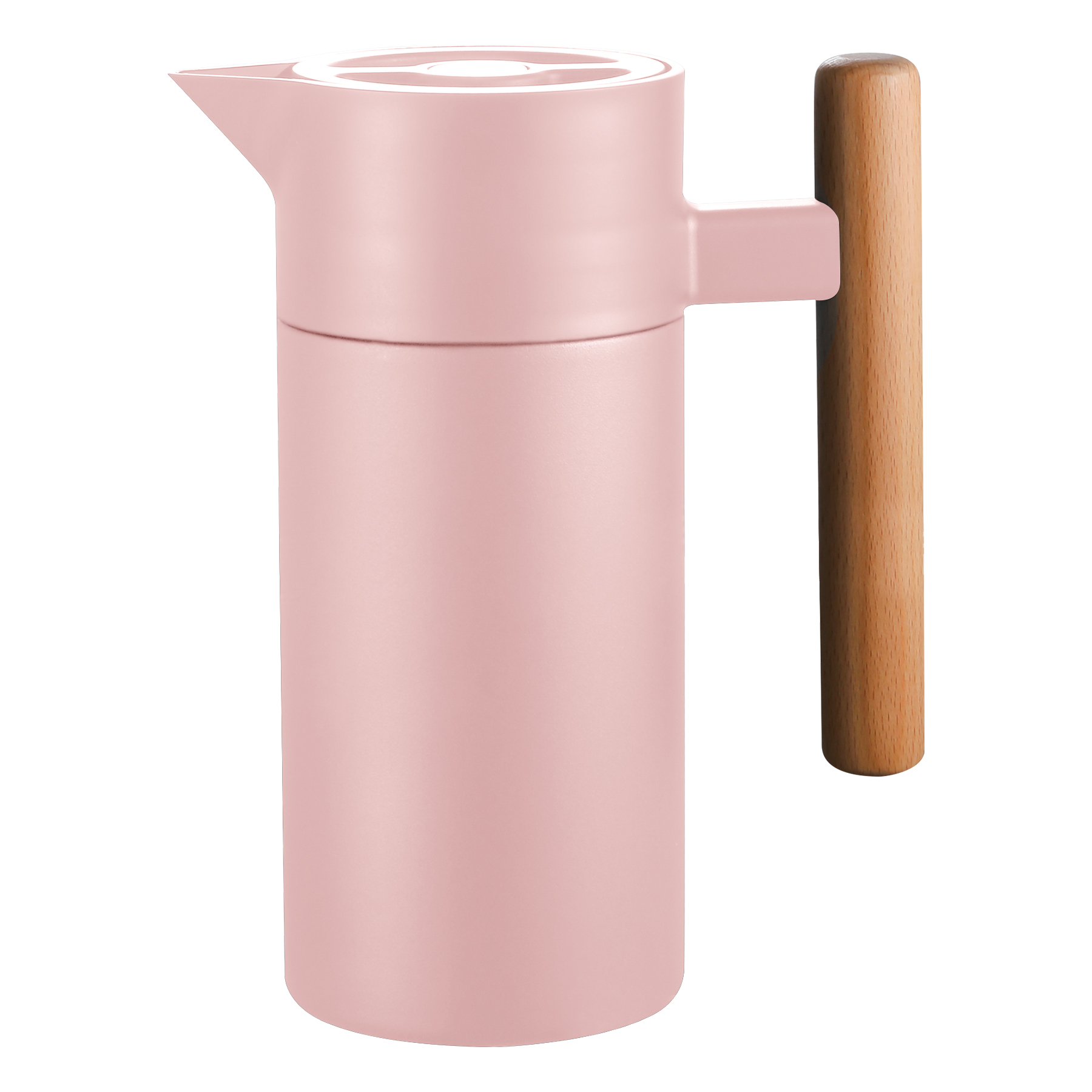 304 Stainless Steel Insulated Kettle With Wooden Handle 5