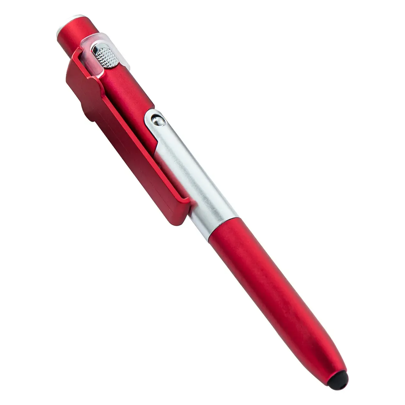 4-in-1 Ballpoint Pen with Stylus,Phone Holder,and LED Light 9