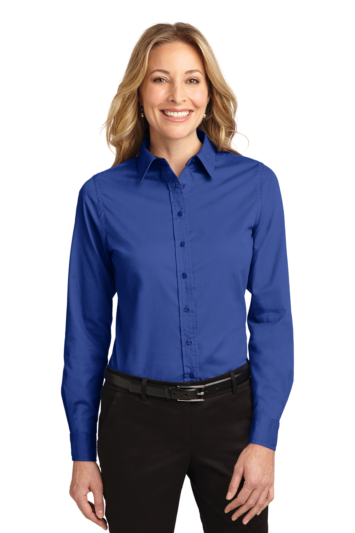 Ladies' Long Sleeve Oxford Button-Down Easy Care Shirts 5