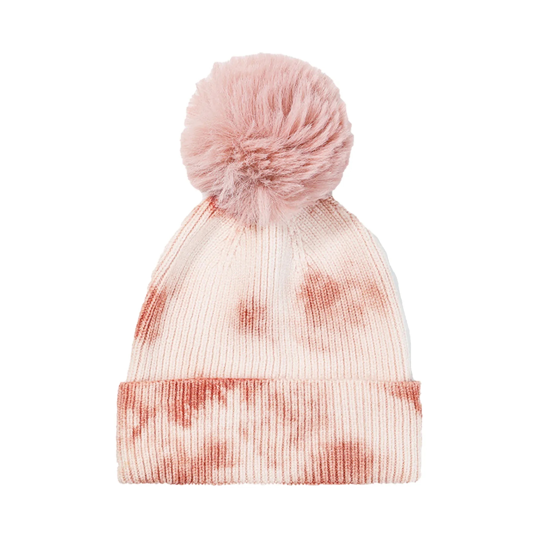 Tie-Dye Beanie with Fluffy Pom 4
