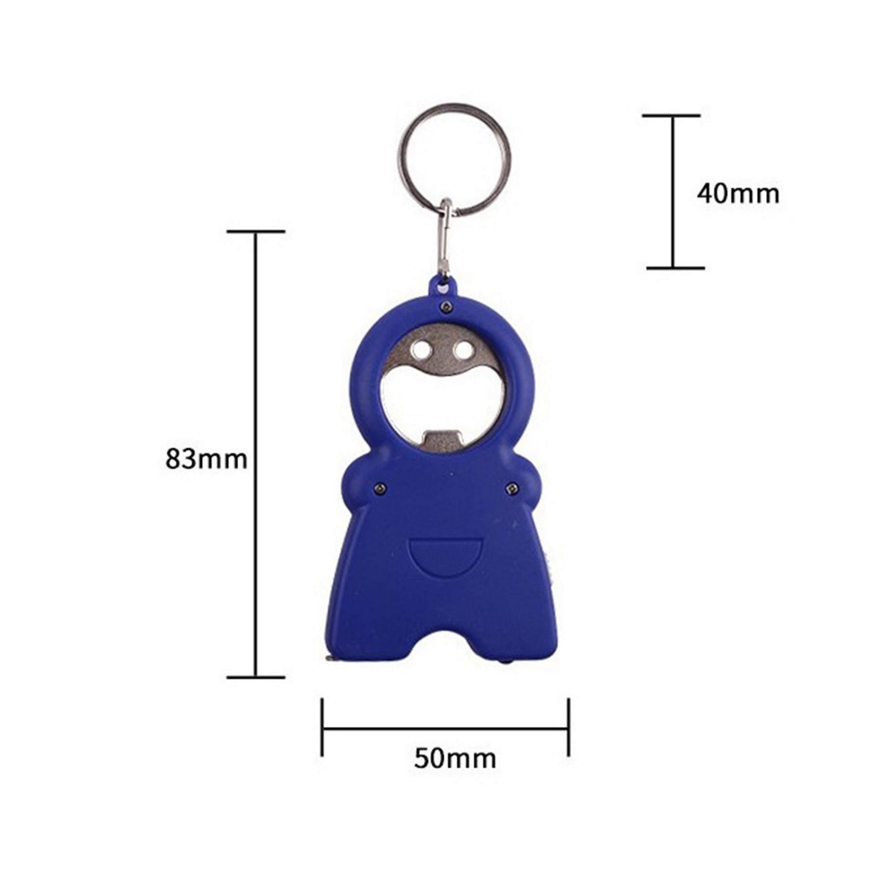 4-In-1 Keychain With Bottle Opener, Flashlight, Tape Measure 4